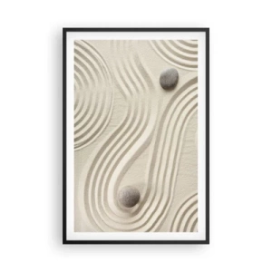 Plakat w czarnej ramie - Dotyk ciepła - 61x91 cm