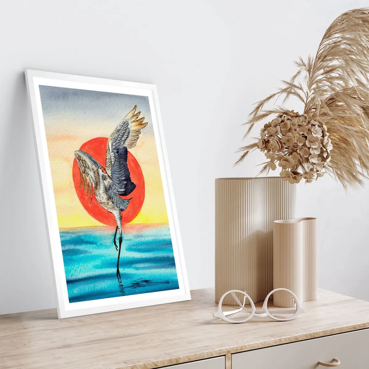 Plakat w białej ramie - Czas wracać - 70x100 cm