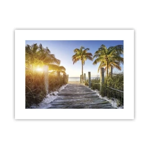 Plakat - Prosto do raju - 40x30 cm