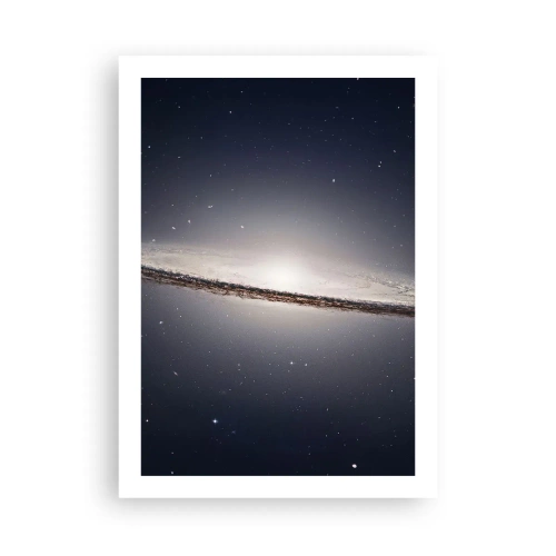 Plakat - Monumentalna galaktyka spiralna na tle kosmosu - 50x70cm - Dawno temu w odległej galaktyce… - Nowoczesna dekoracja ścienna do salonu, kuchni i sypialni ARTTOR