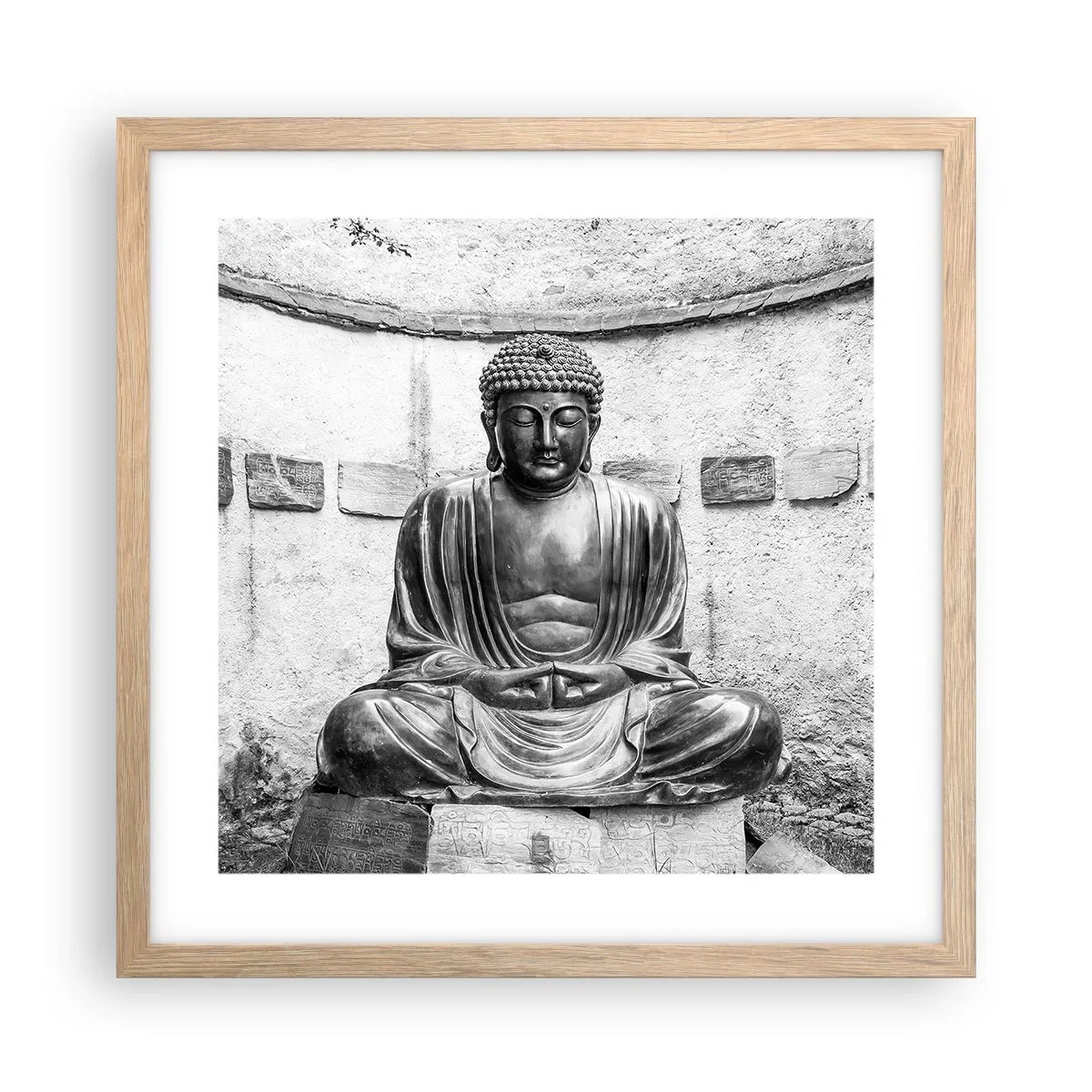Plakat w ramie jasny dąb - U źródeł spokoju - 40x40 cm