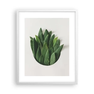 Plakat w białej ramie - Nieposkromiona ciekawość - 40x50 cm