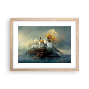 Plakat w ramie jasny dąb - Początek romantycznej opowieści - 40x30 cm