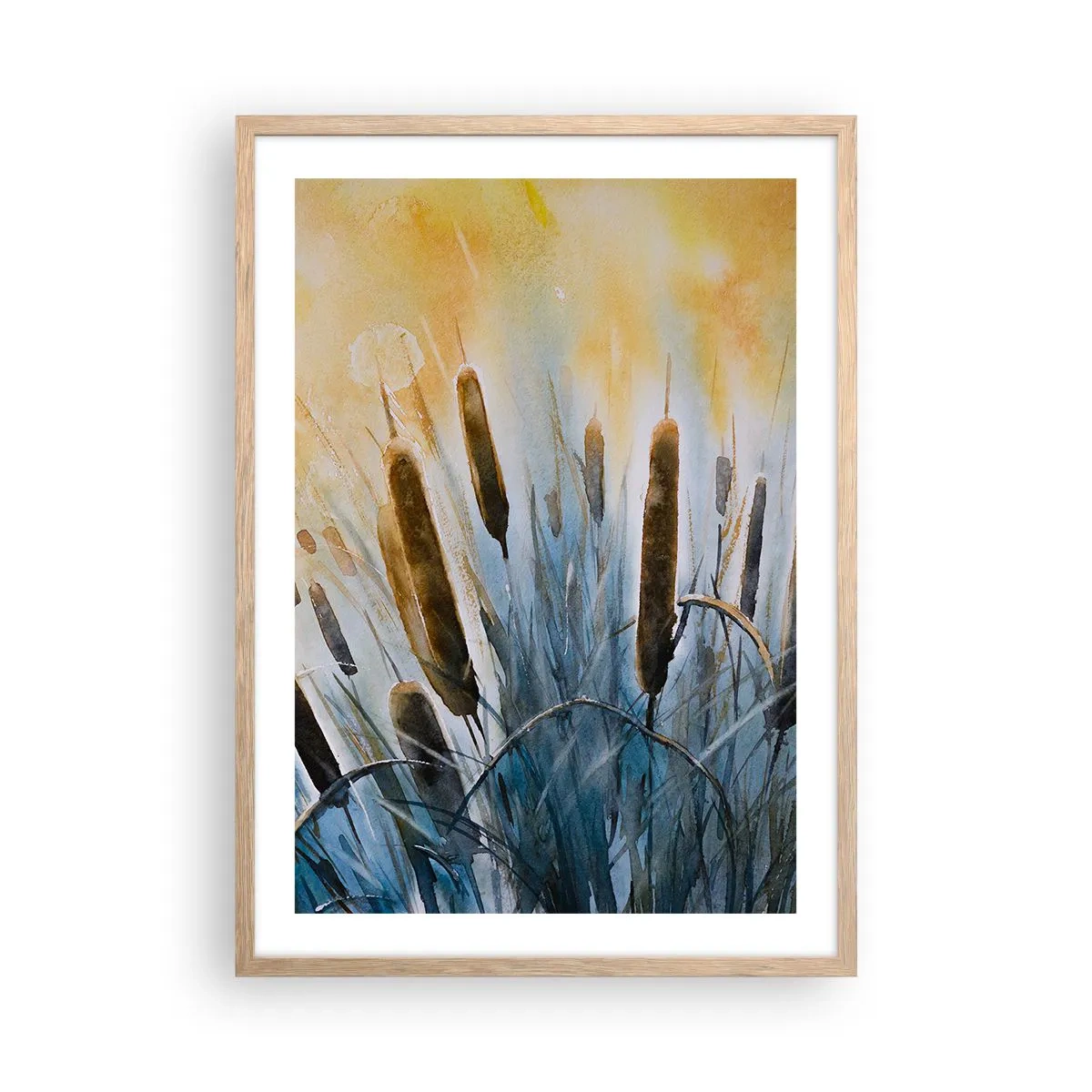 Plakat w ramie jasny dąb - Chłód wody, słońca żar - 50x70 cm