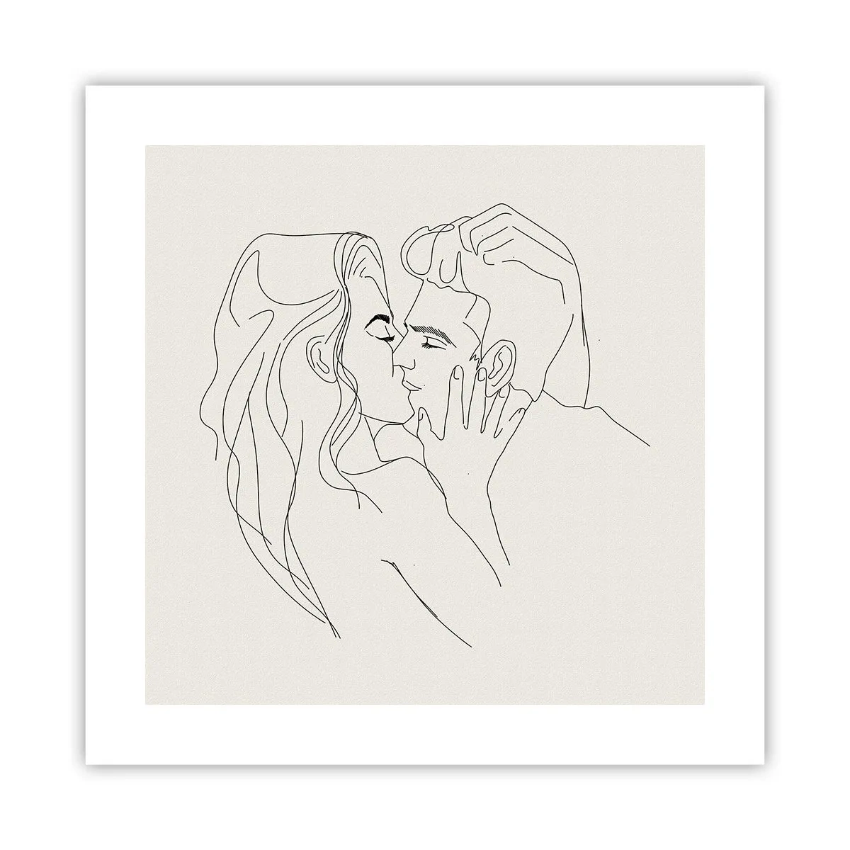 Plakat - Splątani uczuciem - 40x40 cm