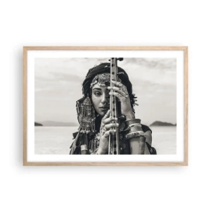 Plakat w ramie jasny dąb - Sama muzyka orientu - 70x50 cm