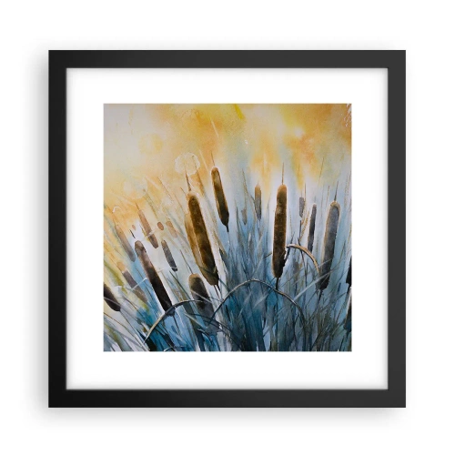 Plakat w czarnej ramie - Chłód wody, słońca żar - 30x30 cm