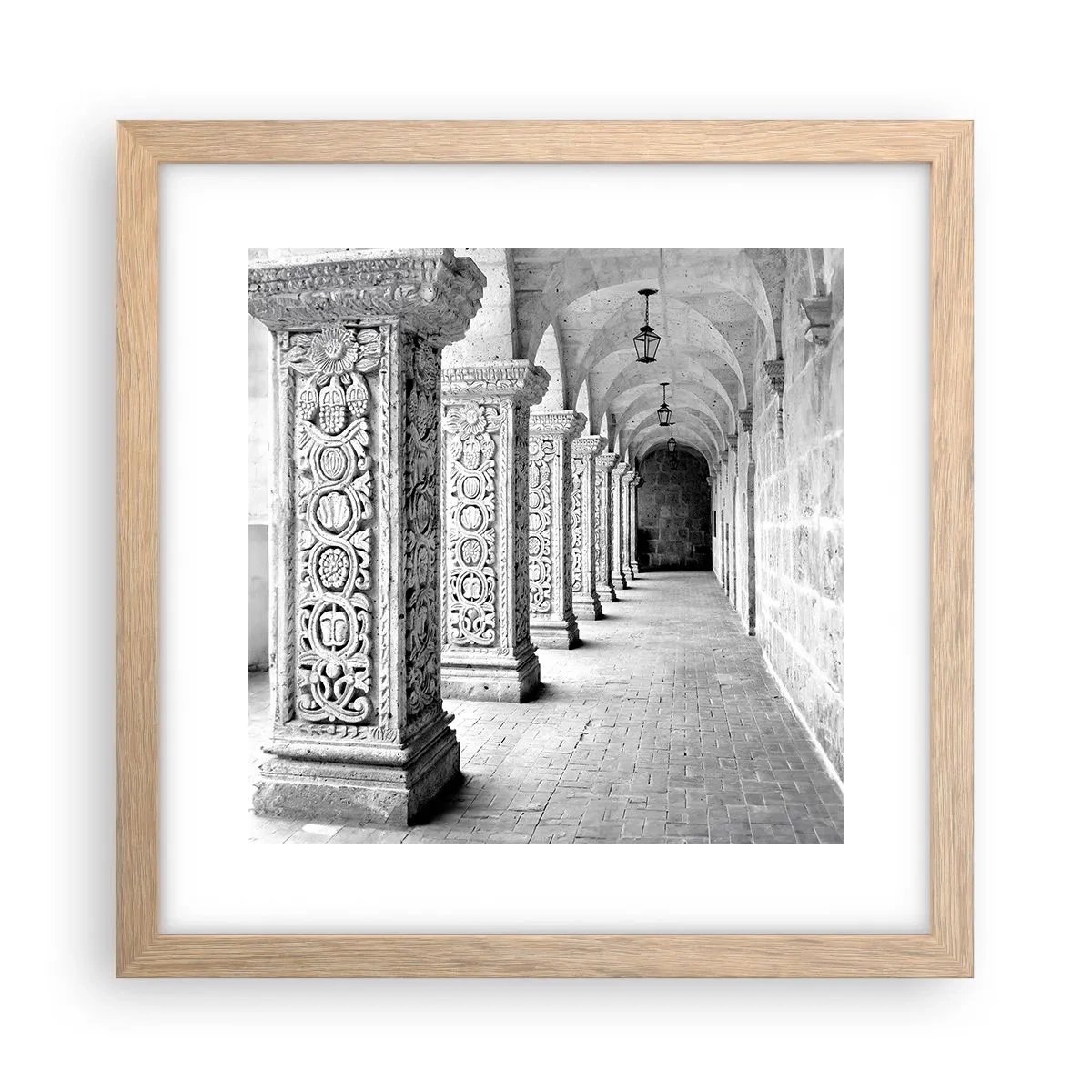 Plakat w ramie jasny dąb - A dokąd to…? - 30x30 cm