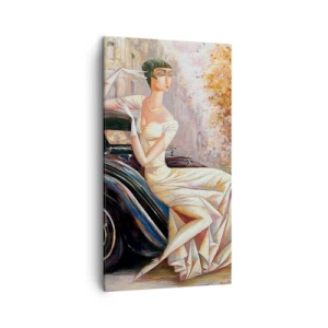 Obraz na płótnie - Elegancja w stylu retro - 45x80 cm