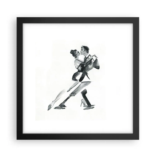 Plakat w czarnej ramie - W jednym rytmie - 30x30 cm