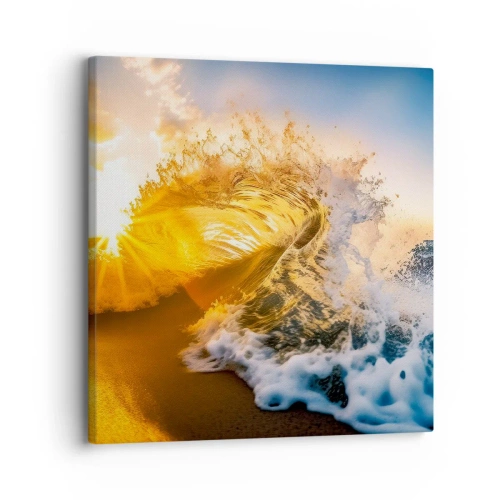 Obraz na płótnie - Zabawa na piasku - 30x30 cm