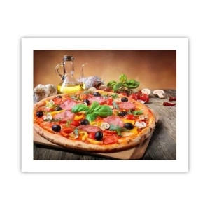 Plakat - Z prawdziwie włoskim smakiem - 50x40 cm