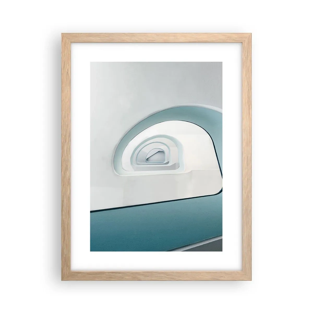 Plakat w ramie jasny dąb - Do dna błękitu - 30x40 cm