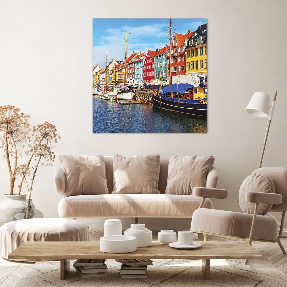 Obraz na płótnie - Radosne nabrzeże - 70x70 cm