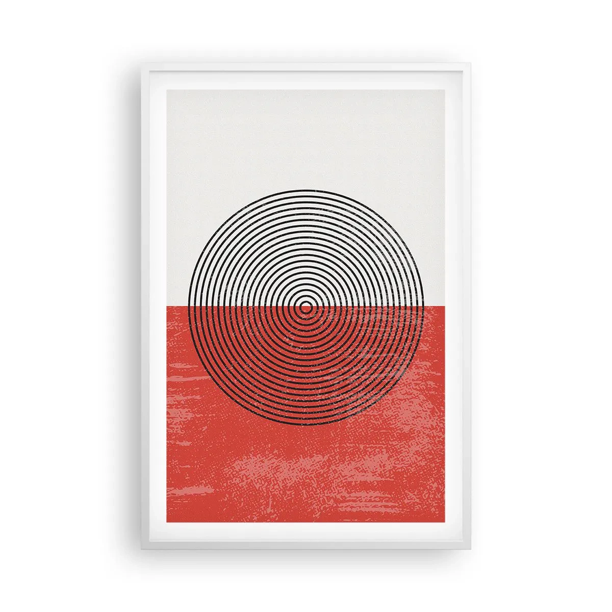 Plakat w białej ramie - W samo sedno - 61x91 cm