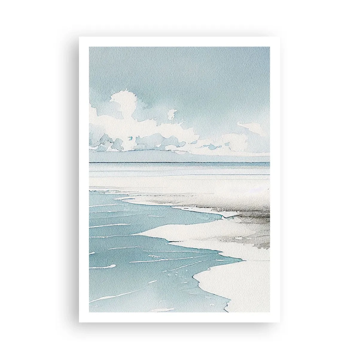 Plakat - Łagodny przypływ - 70x100 cm