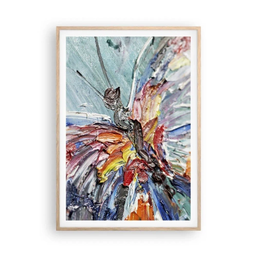 Plakat w ramie jasny dąb - Pomalowany przez naturę - 70x100 cm