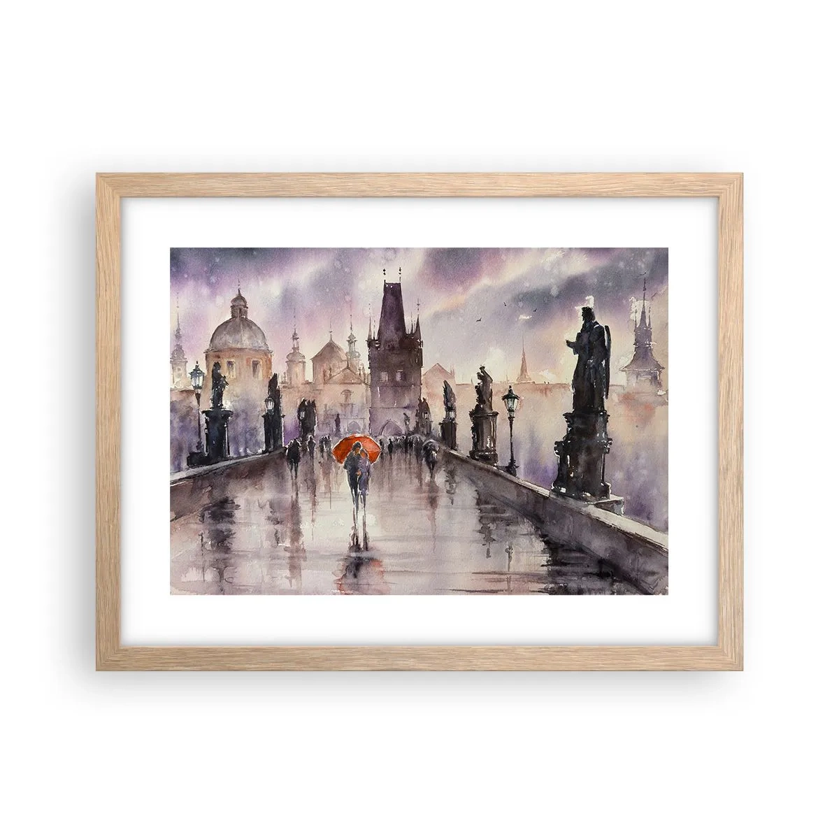 Plakat w ramie jasny dąb - Ludzie się nie zmieniają - 40x30 cm