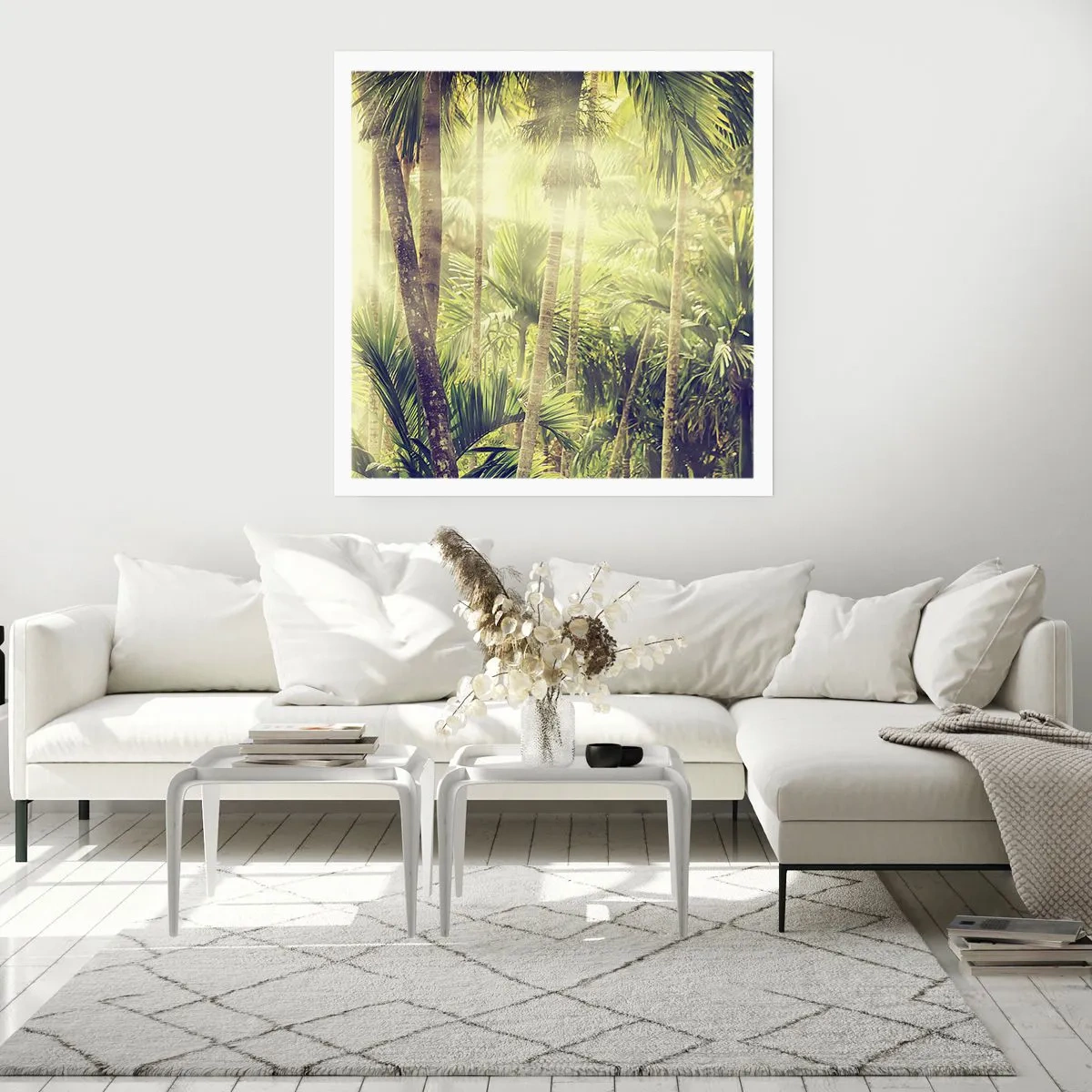 Plakat - W zielonym żarze - 40x40 cm