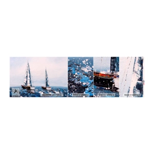 Fototapeta Próbka Samoprzylepna Deluxe Sticker - Braterstwo wiatru - Żaglówki, Pejzaż, Nadmorski - 100x30 cm