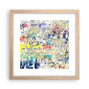 Plakat w ramie jasny dąb - Po prostu cieszy oczy - 30x30 cm