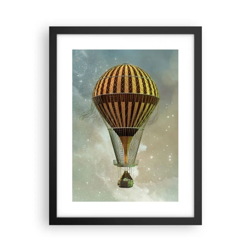 Plakat w czarnej ramie - Pionierskie loty - 30x40 cm