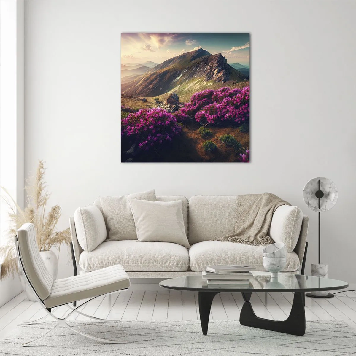 Obraz na szkle - Lato w górach - 60x60 cm