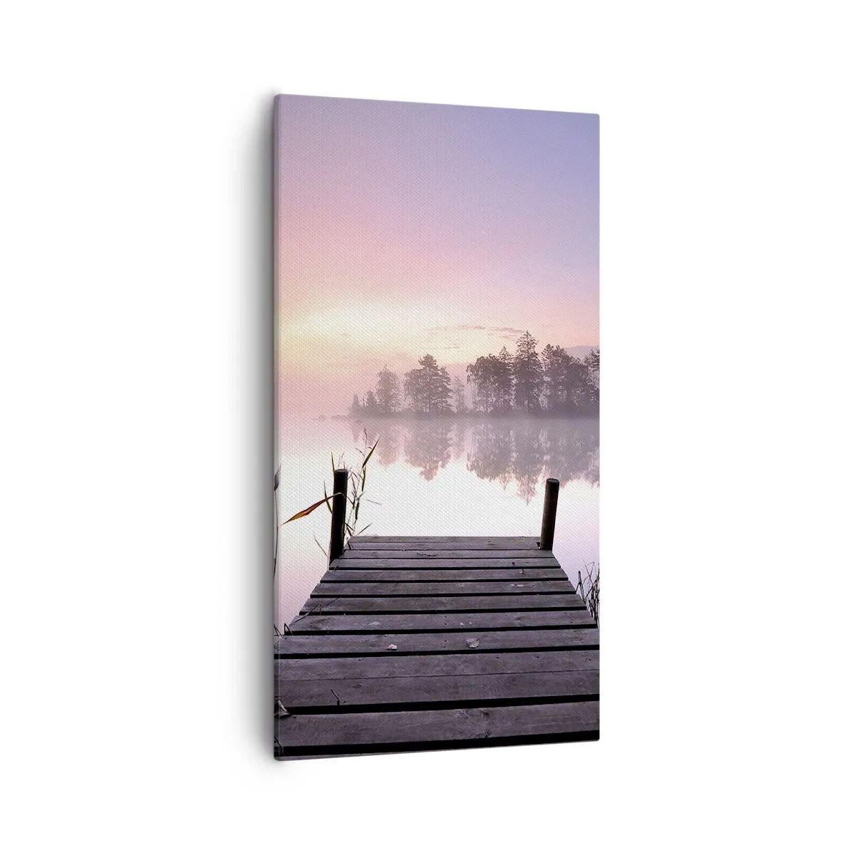 Obraz na płótnie - Z liliowej mgły... - 55x100 cm
