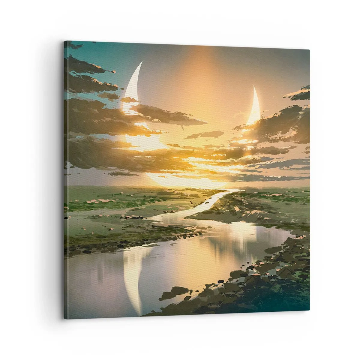 Obraz na płótnie - Gdzieś w odległej galaktyce - 60x60 cm