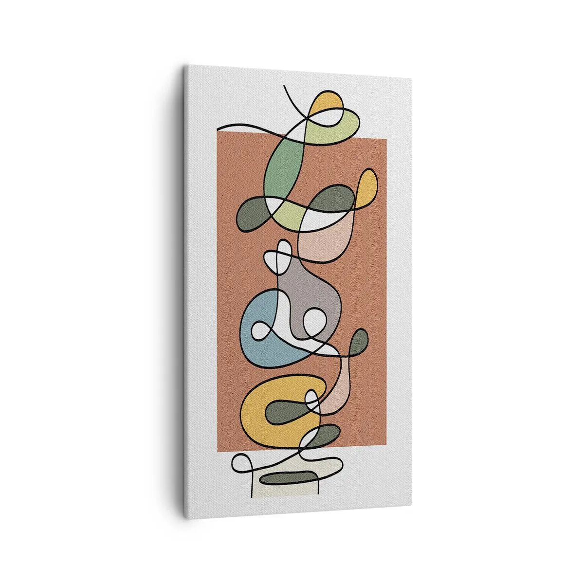 Obraz na płótnie - Abstrakcja: kolorowy pląs - 45x80 cm