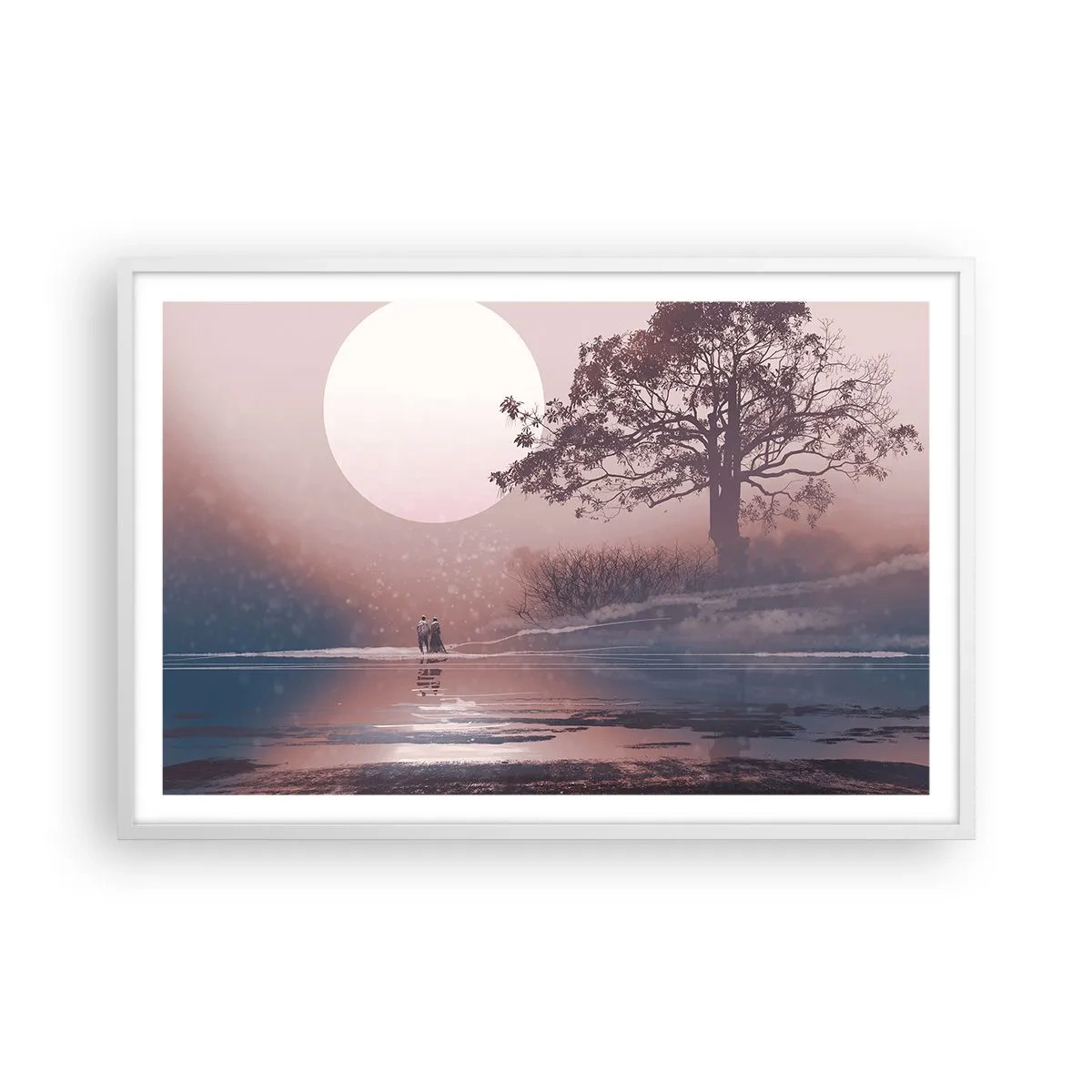 Plakat w białej ramie - Nocne dziwy - 91x61 cm