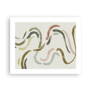 Plakat - Radosny taniec abstrakcji - 50x40 cm