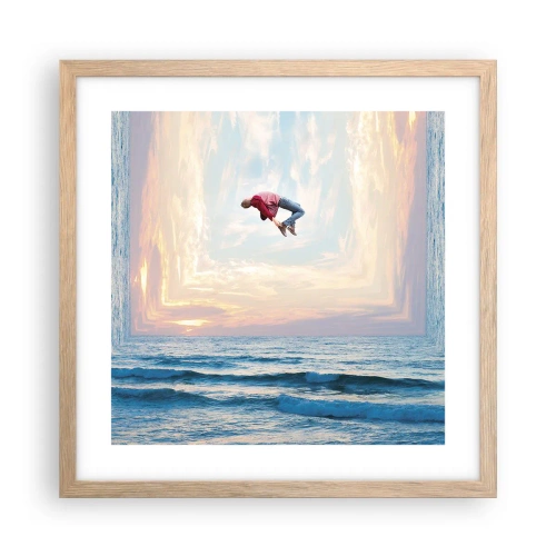 Plakat w ramie jasny dąb - Do innego wymiaru - 40x40 cm