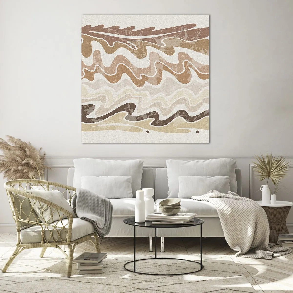 Obraz na szkle - Dobra energia – dobre emocje - 70x70 cm