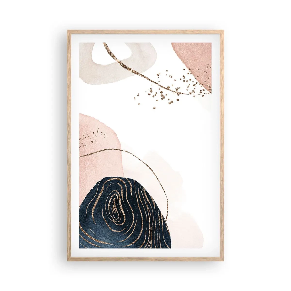 Plakat w ramie jasny dąb - Wszystko płynie - 61x91 cm