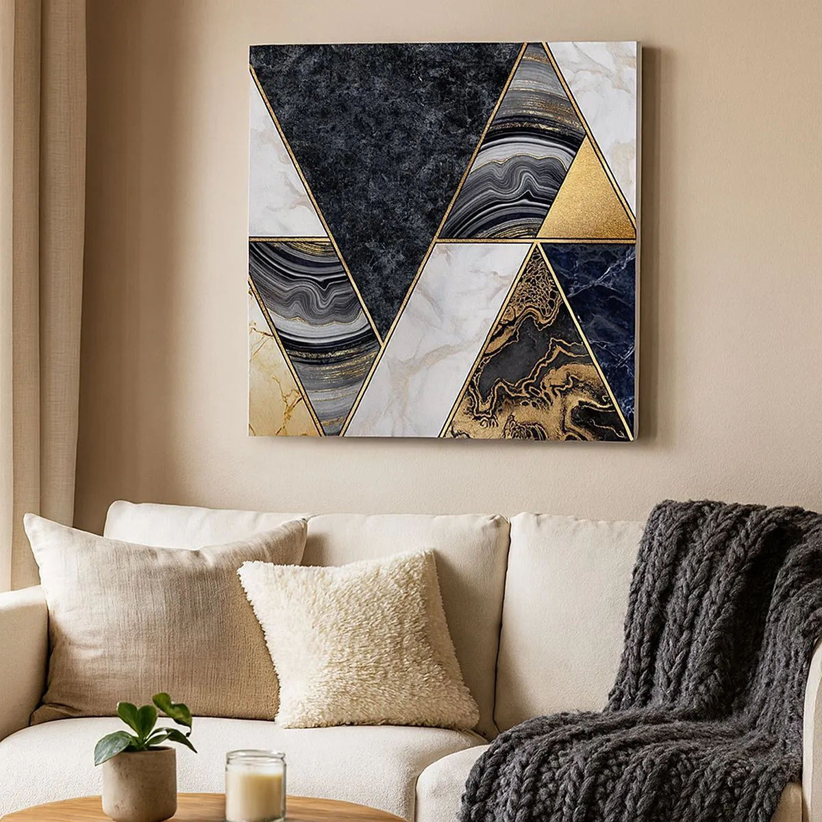 Obraz na płótnie - Kamień przy kamieniu - 30x30 cm