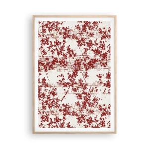 Plakat w ramie jasny dąb - Jak dawny perkalik - 70x100 cm