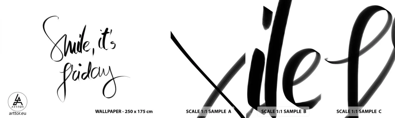 Fototapeta Próbka Standard Eco - Prawdziwa radość - Typografia, Afirmacja, Maksyma - 100x30 cm