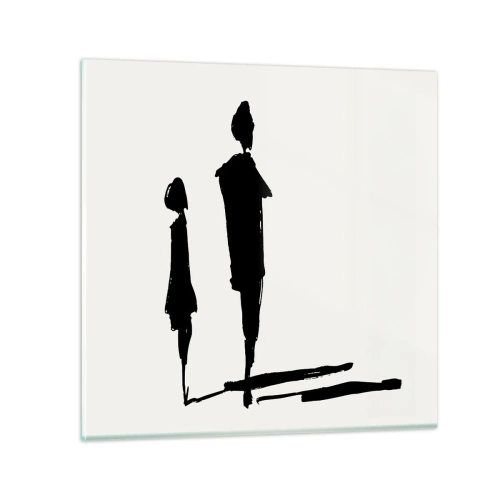 Obraz na szkle - Na pewno razem? - 40x40 cm