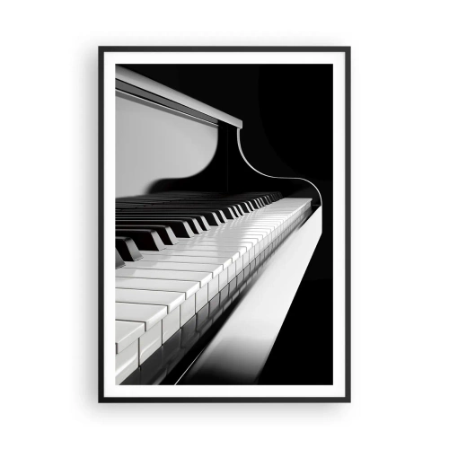 Plakat w czarnej ramie - Harmonia kształtów i barw - 70x100 cm