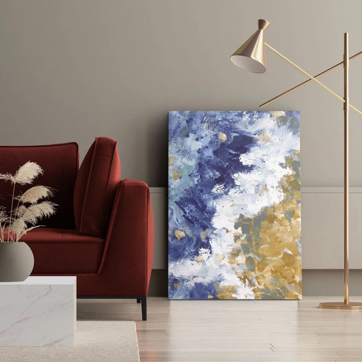 Obraz na płótnie - Taniec żywiołów - 45x80 cm