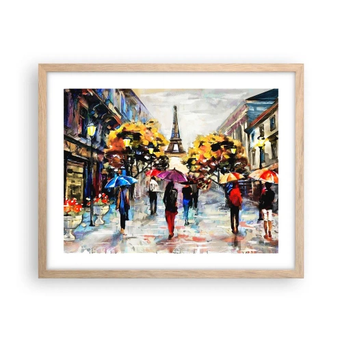 Plakat w ramie jasny dąb - Jesienią szczególnie piękny - 50x40 cm