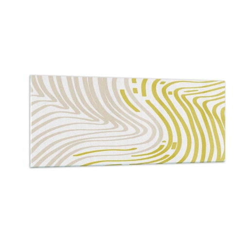 Obraz na szkle - Kompozycja z łagodnym ugięciem - 100x40 cm