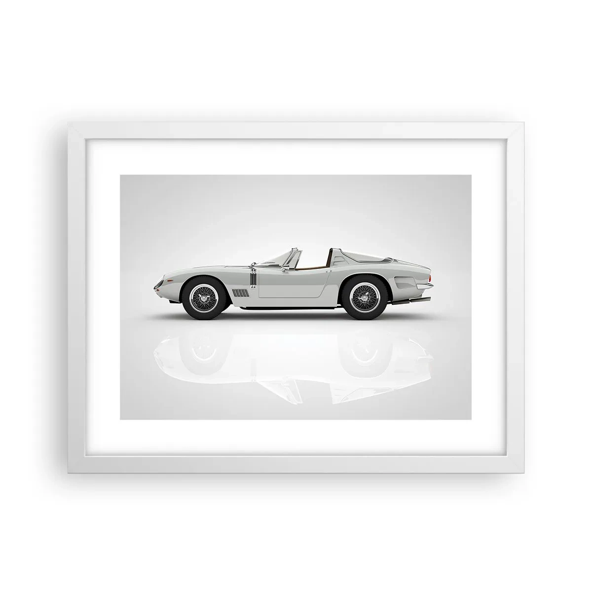 Plakat w białej ramie - Obietnica zabawy - 40x30 cm