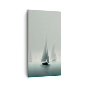 Obraz na płótnie - Zbudowane z mgły - 55x100 cm