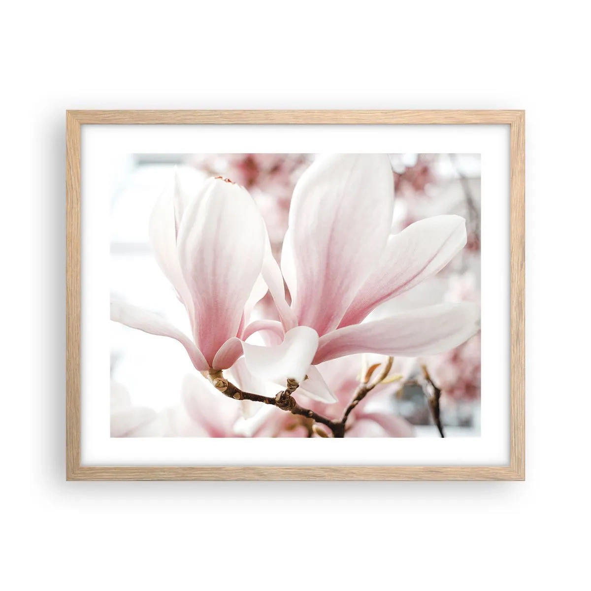 Plakat w ramie jasny dąb - Bezmiar czułości - 50x40 cm