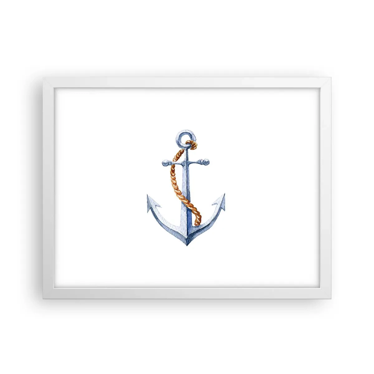 Plakat w białej ramie - Ahoj przygodo! - 40x30 cm