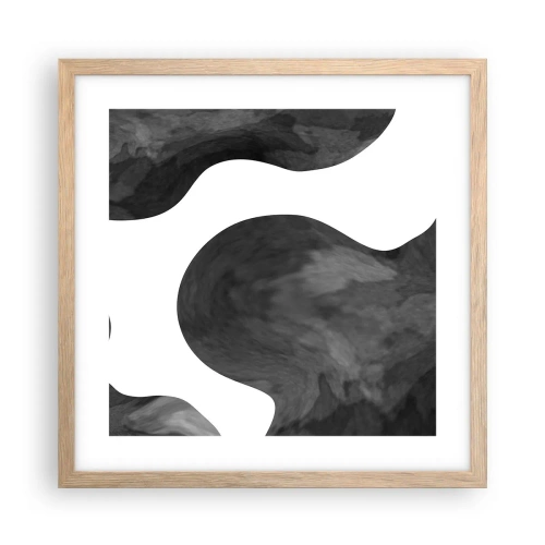 Plakat w ramie jasny dąb - Droga Mleczna - 40x40 cm
