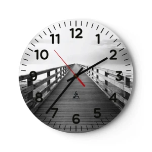 Zegar ścienny - W siną dal… - 30x30 cm