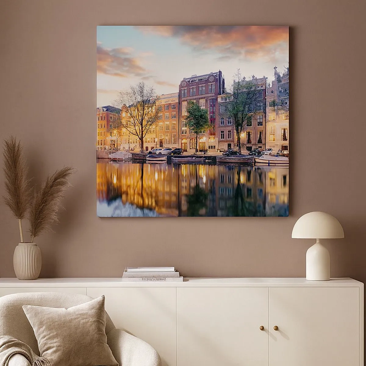 Obraz na płótnie - Powściągliwe i spokojne holenderskie piękno - 30x30 cm